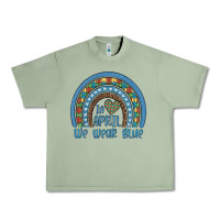 Oil Green in april we wear blue autism awareness leopard rainbow Urban Heavy Tee - Artiststas
