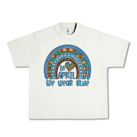 Pistachio in april we wear blue autism awareness leopard rainbow Urban Heavy Tee - Artiststas