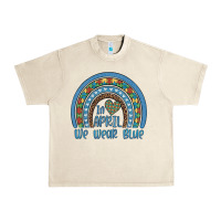 Sandshell in april we wear blue autism awareness leopard rainbow Urban Heavy Tee - Artiststas