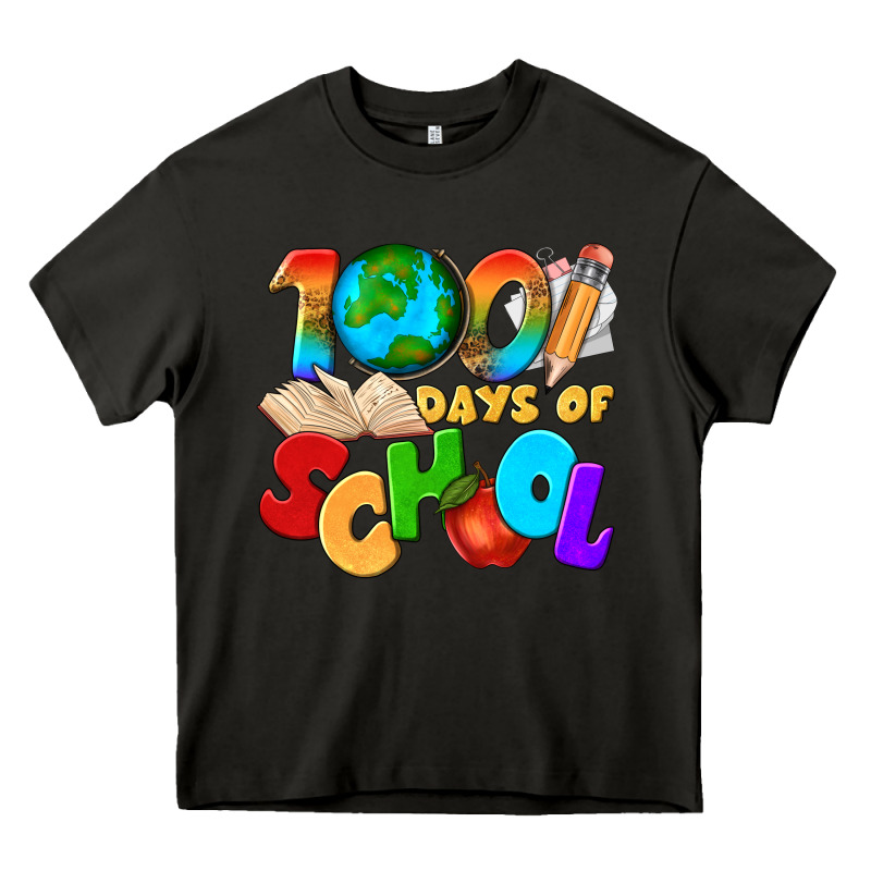 100 Days Of School Heavy Core Tee by texasbilliewilder | Teevron