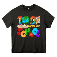 Asphalt 100 days of school Heavy Core Tee - texasbilliewilder