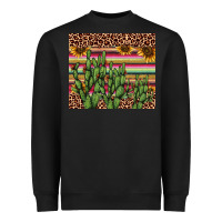 Black cactus serape Heavyweight Sweatshirt - AdoDesignShop