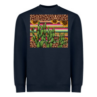 Navy cactus serape Heavyweight Sweatshirt - AdoDesignShop