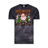 Cloud Black howdy santa Vintage Tee - AdoDesignShop