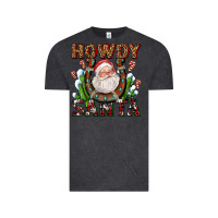 Vintage Black howdy santa Vintage Tee - AdoDesignShop