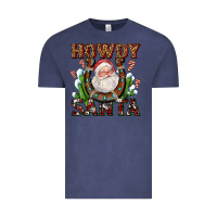 Vintage Denim howdy santa Vintage Tee - AdoDesignShop