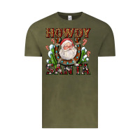 Vintage Olive howdy santa Vintage Tee - AdoDesignShop