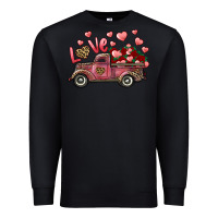 Black love truck with roses and leopard Premium Sweatshirt - RanaPortraitStore