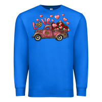 True Royal love truck with roses and leopard Premium Sweatshirt - RanaPortraitStore