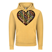 Vintage Mustard pride leopard heart Vintage Hoodie - JahusDesignShop