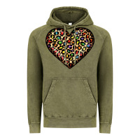 Vintage Olive pride leopard heart Vintage Hoodie - JahusDesignShop