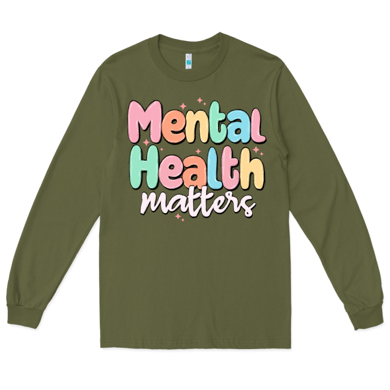 Mental Health Matters Long Sleeve Tee by MaliasSmallBusiness | Teevron