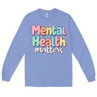 Colony Blue mental health matters Long Sleeve Tee - MaliasSmallBusiness