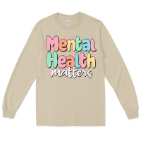 Mushroom mental health matters Long Sleeve Tee - MaliasSmallBusiness