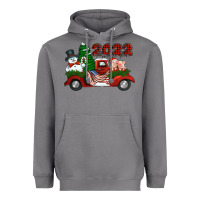 Storm happy new year 2022 christmas truck with american flag Heavyweight Hoodie - Jasminsmagicworld
