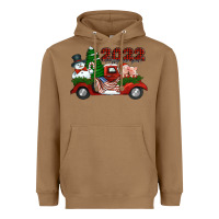 Toasted Coconut happy new year 2022 christmas truck with american flag Heavyweight Hoodie - Jasminsmagicworld