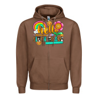 Chestnut hello sixth grade Zipper Hoodie - NancyCooperArtShop