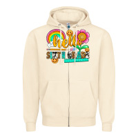 Sandshell hello sixth grade Zipper Hoodie - NancyCooperArtShop