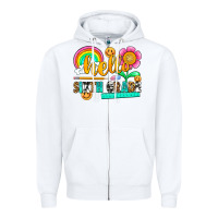 White hello sixth grade Zipper Hoodie - NancyCooperArtShop