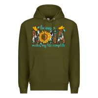 Army Green Being a Nana Makes My Life Complete Premium Hoodie - texasbilliewilder