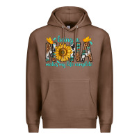 Chestnut Being a Nana Makes My Life Complete Premium Hoodie - texasbilliewilder