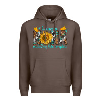 Coffee Being a Nana Makes My Life Complete Premium Hoodie - texasbilliewilder