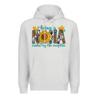 Dove Grey Being a Nana Makes My Life Complete Premium Hoodie - texasbilliewilder