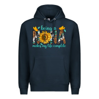 Navy Being a Nana Makes My Life Complete Premium Hoodie - texasbilliewilder