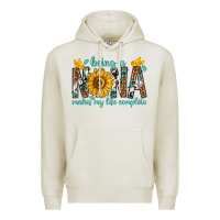 Oatmeal Heather Being a Nana Makes My Life Complete Premium Hoodie - texasbilliewilder