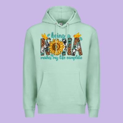 Being A Nana Makes My Life Complete Premium Hoodie Designed By Texasbilliewilder