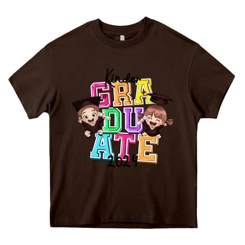 Kinder Graduate 2024 Heavy Core Tee by texasbilliewilder | Teevron
