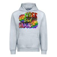 Heather Grey Free dad hugs Urban Hoodie - CowGirlArtShop