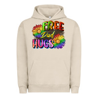 Pigment French Oak Free dad hugs Urban Hoodie - CowGirlArtShop