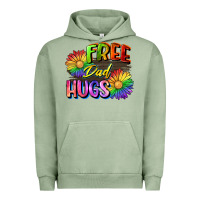 Pigment Oil Green Free dad hugs Urban Hoodie - CowGirlArtShop