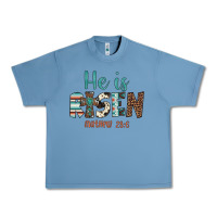 Pebble Blue he is risen Urban Heavy Tee - Artiststas