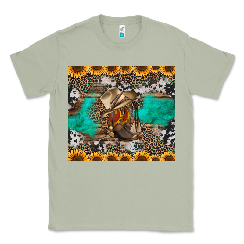 Western Boots And Sunflowers Tumbler Classic Tee by Jasminsmagicworld | Teevron
