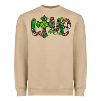 Mushroom Western St. Patrick's Day Love Cross Heavyweight Sweatshirt - Artiststas
