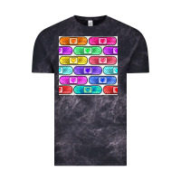 Cloud Black plaster seamless pattern Vintage Tee - BundleAndBundleShop