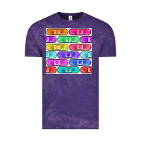Cloud Purple plaster seamless pattern Vintage Tee - BundleAndBundleShop