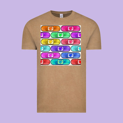 Plaster Seamless Pattern Vintage Tee Designed By Bundleandbundleshop