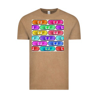 Vintage Coffee plaster seamless pattern Vintage Tee - BundleAndBundleShop