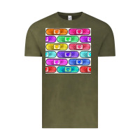 Vintage Olive plaster seamless pattern Vintage Tee - BundleAndBundleShop
