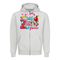Dove Grey little miss second grade Zipper Hoodie - NancyCooperArtShop