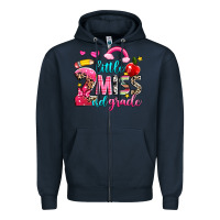 Navy little miss second grade Zipper Hoodie - NancyCooperArtShop