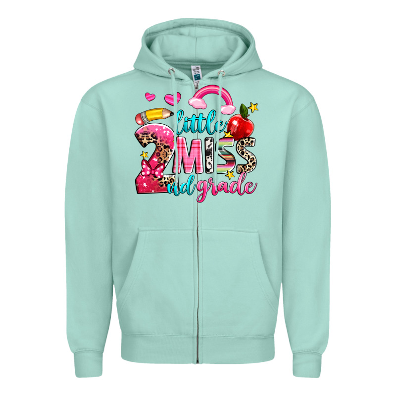 Little Miss Second Grade Zipper Hoodie by NancyCooperArtShop | Teevron