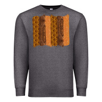 Charcoal Heather Western Wood Glitter Vintage Pattern Premium Sweatshirt - Bettercallsaul