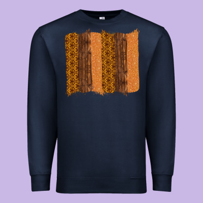 Western Wood Glitter Vintage Pattern Premium Sweatshirt Designed By Bettercallsaul