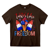 Chocolate Brown taster like freedom Heavy Core Tee - Zillion Design Studio
