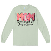 Matcha mom in every season, she shines with grace Long Sleeve Tee - MaliasSmallBusiness