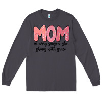 Smoke mom in every season, she shines with grace Long Sleeve Tee - MaliasSmallBusiness